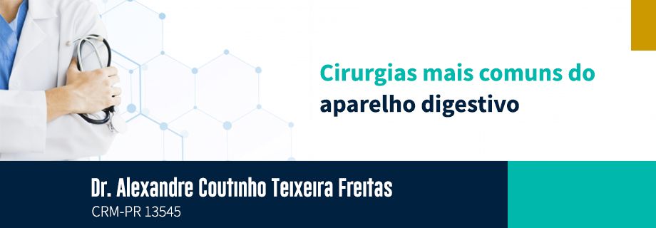 Cirurgias mais comuns do aparelho digestivo